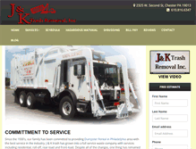 Tablet Screenshot of jk-dumpsterrental.com